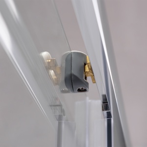 Cabina de dus patrata din sticla securizata 6 mm cu rame cromate KZ93C 100 x 100 cm - Img 5