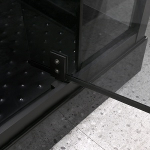 Cabina de dus patrata WSH306 , cu cadita de dus 90x90, Culoare Negru - Img 9