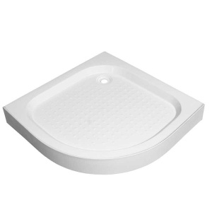 Cabina de dus pentagonala cu rame albe si cadita alba antialunecare KZ94B-SXL01B 90 x 90 cm - Img 11
