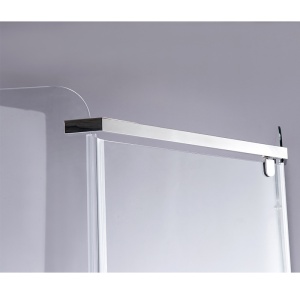 Cabina de dus pentagonala din sticla securizata cu cadita neagra inclusa KZ91B-SXL07B 90 x 90 cm - Img 9