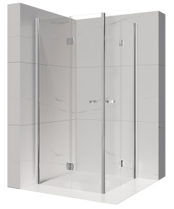 Cabina De Dus Rectangulara PRO TOKYO ,Dimensiuni La Alegere , Usi Pliabile, Sticla Securizata 6 Mm, Inaltime 195 Cm - Img 1