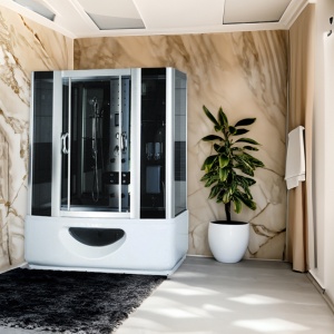 Cabina de dus SANDRA cu hidromasaj si sauna, 145x85 cm - Img 14