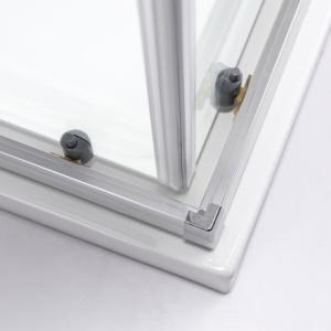 Cabina dus KZ93D/ST02C crom cu cadita inclusa neagra, dimensiune 70x70 - Img 16