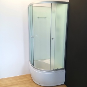 Cabina dus Semicerculara cu cadita WSH304B , sticla mata, dimensiune 90x90 - Img 17