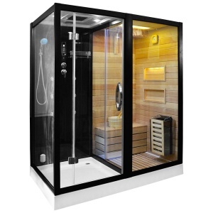 Cabina multifunctionala cu sauna uscata, sauna cu aburi si cabina de dus, montaj dreapta 180 × 110 × 223 cm - Img 16