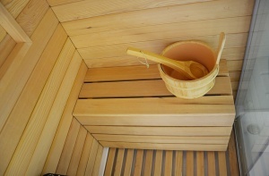 Cabina multifunctionala sauna uscata, sauna cu aburi si cabina de dus, montaj stanga alba 180 x 110 x 223 cm - Img 10