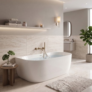 Cada alba de baie freestanding Rea Eris 160 cm