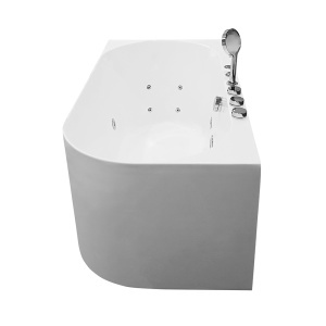Cada asimetrica de colt cu hidromasaj si cromoterapie MO-18043L montaj stanga – 150 x 75 x59 cm, alb - Img 4