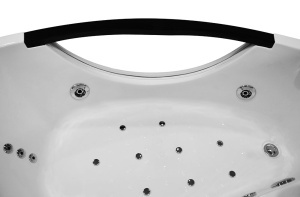 Cada baie cu hidromasa si SPA Black pentru o persoana, montaj dreapta, 169 x 90 x 56 cm - Img 21