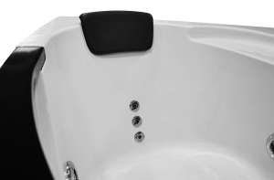 Cada baie cu hidromasa si SPA Black pentru o persoana, montaj stanga, 169 x 90 x 56 cm - Img 17