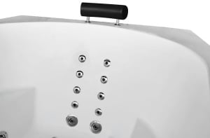 Cada cu hidromasaj asimetrica MUE-007B Dreapta, 170 x 100 x 70 cm, 32 duze, incalzitor, ozonoterapie si Bluetooth, alba - Img 17