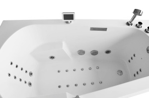 Cada cu hidromasaj asimetrica MUE-007B Stanga 170x 100 x 70 cm, alba - Img 10