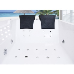 Cada cu hidromasaj dubla cu incalzitor Fenix 606AH montaj dreapta, 180 x 120 cm, alb lucios - Img 3