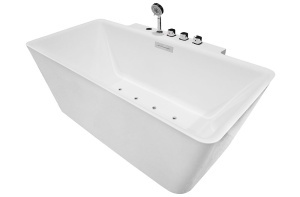 Cada cu hidromasaj MUE-1702, 170 x 87 x 61 cm, baterie cascada inclusa, alb lucios - Img 3