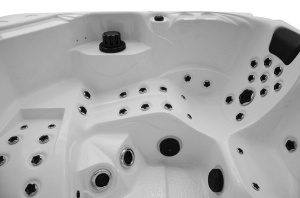 Cada cu hidromasaj rotunda, jacuzzi exterior , Pro 1346 Standard+ pentru 5 persoane 220 x 220 x 96 cm - Img 4
