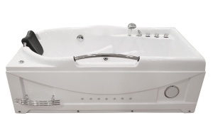 Cada de baie cu hidromasaj MO-1634B SPA, 170 x 87 x 60 cm, cromoterapie, Bluetooth, baterie termostatica - Img 4