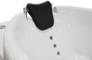 Cada de baie cu hidromasaj MO-1634B Turbo Spa, 170 x 87 cm, baterie termostatica, incalzitor si cromoterapie, alba - Img 11
