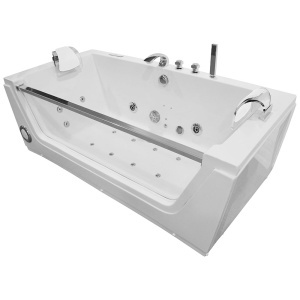 Cada de baie cu hidromasaj si SPA White pentru o persoana 176 x 85 x 61 cm - Img 3