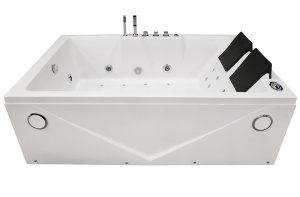Cada de baie cu hidromasaj si Turbo Spa pentru 2 persoane 186 x 121 x 65 alba - Img 5