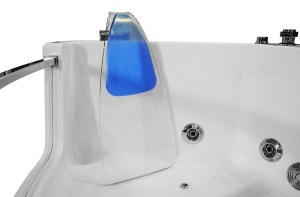 Cada de baie de colt cu hidromasaj si aeromasaj MO-0053N – 141 x 141 x 61 cm, 2 persoane, Bluetooth si cromoterapie - Img 19