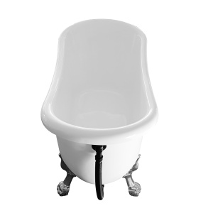 Cada de Baie de Sine Statatoare 170x75x75cm, Design Modern, Culoare Alb - Img 3
