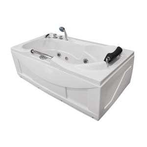 Cada de baie dreptunghiulara cu hidromasaj MO-0204, 150 x 83 cm, cromoterapie si radio - Img 3
