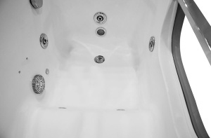 Cada de baie dreptunghiulara cu hidromasaj si SPA alba 130 x 81 x 66 cm - Img 11