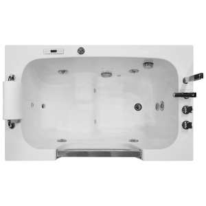 Cada de baie dreptunghiulara cu hidromasaj si SPA alba 130 x 81 x 66 cm - Img 21