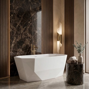 Cada de baie freestanding,alba, Rea Diamanti 170 - Img 5