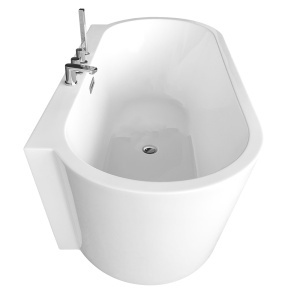 Cada de baie freestanding cu baterie cromata inclusa, dimensiuni 170X80X59CM - Img 6