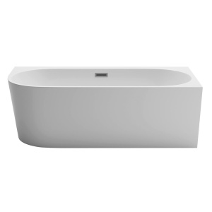 Cada de baie freestanding lipita de perete MO-1724 montaj dreapta, 160 x 75 cm, alb lucios
