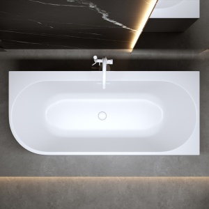 Cada de baie freestanding, montaj dreapta, Mera 509B – 150 x 75 cm, alb mat - Img 7