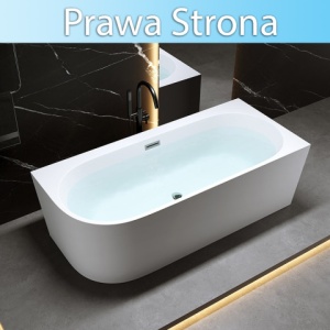 Cada de baie Mera 509D, montaj pe dreapta, cu preaplin Crom, dimensiune170x75cm - Img 6
