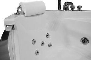 Cada de baie pe colt cu hidromasaj si SPA alba 150 x 150 x 61 cm - Img 15