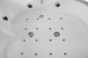Cada de baie spa cu hidromasaj montare dreapta 180x120x63 cm alba - Img 15