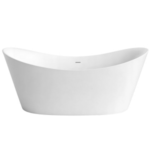 Cada de podea freestanding din acril, Rea Ferrano 170, alba