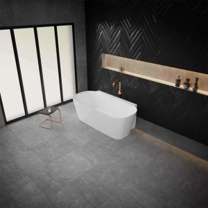 Cada freestanding din compozit Vayer Nova 2 alb 164x83 cm lipita de perete - Img 5