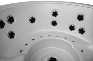 Cada spa cu hidromasaj rotunda, jacuzzi exterior PRO 1415 pentru 6 persoane 200 x 200 x 90 cm - Img 4