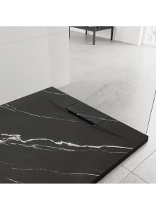 Cadita de dus 90x90 Bazalt CARRARA Black - Img 5