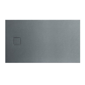 Cadita de dus din compozit de piatra Pro Exclusiv dreptunghiulara gri granit 140 x 80 x 4 cm - Img 2