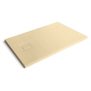 Cadita de dus dreptunghiulara din compozit de piatra Pro Exclusiv cappuccino 100 x 80 x 4 cm