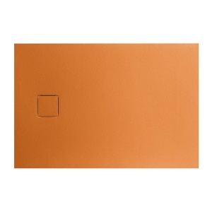 Cadita de dus dreptunghiulara din compozit de piatra Pro Exclusiv portocaliu 100 x 80 x 4 cm - Img 2
