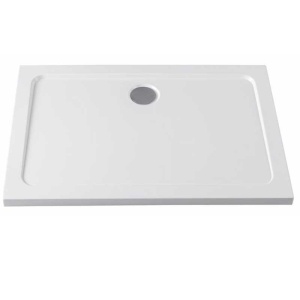 Cadita de dus dreptunghiulara slim ST05D 110 x 70 cm alba - Img 3
