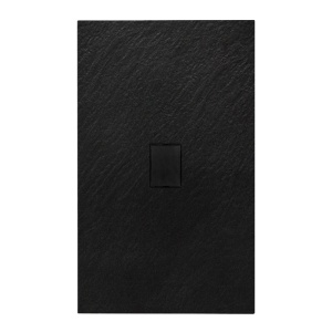 Cadita de dus JUKO Negru 120x100 cm dreptunghiulara, Slim - Img 1