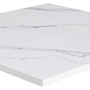 Cadita de dus patrata model marmura Riko 80 x 80 cm alba - Img 3