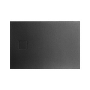 Cadita de dus Pro Exclusiv dreptunghiulara negru 100 x 80 x 4 cm - Img 2
