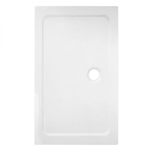 Cadita de dus Slim ST04D, Dimensiune 130x90cm, Culoare Alb - Img 1