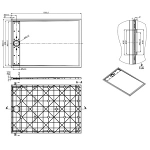 Cadita dus Deko slim, culoare alba, dimensiune 130x90cm - Img 11