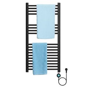 Calorifer electric de baie portprosop Katla-BL 250W, 100 x 50 cm, negru mat - Img 20