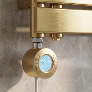 Calorifer electric, portprosop, Rea Marvo 90 x 50 cm, Auriu Mat - Img 7